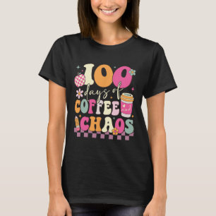T-shirt 100 jours d'école amateur de café 100e jour d'écol