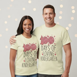 T-shirt 100 Jours d'École Amour de Maternelle Disco