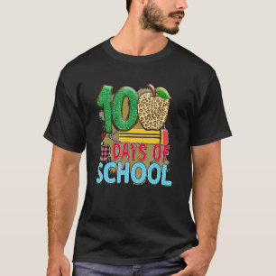 T-shirt 100 Jours D'école Apple Pencil Élève Enseignant