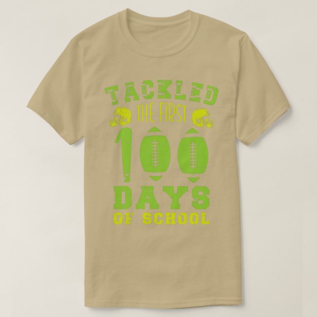 T-shirt 100 Jours d'école attaqués les premiers 100 Jours  (Design devant)