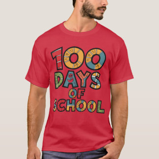 T-shirt 100 jours d'école Célébrez le 100e jour Jalons r