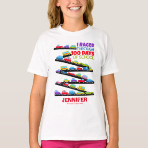T-shirt 100 Jours d'école Cute Funny Cars