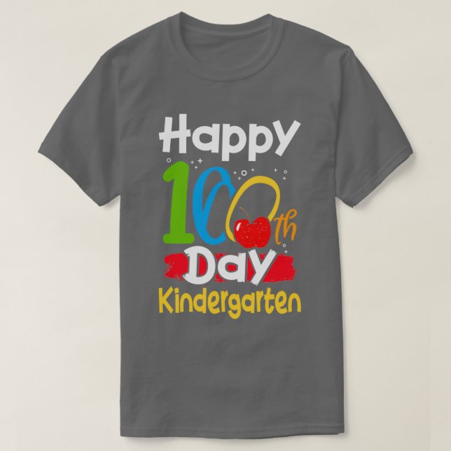 T-shirt 100 jours d'école de maternelle (Design devant)