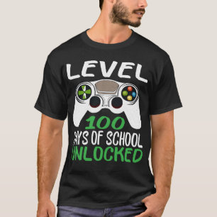 T-shirt "100 jours d'école débloqués" niveau 100