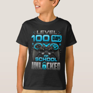 T-shirt 100 Jours D'École Déverrouillé Garçons 100E Jour D