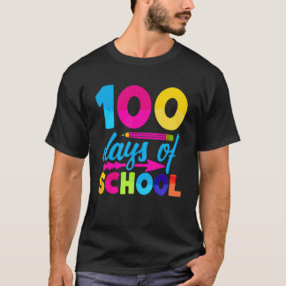 T-shirt 100 Jours D'école Drôle 100 Jours Plus Lumineux Po