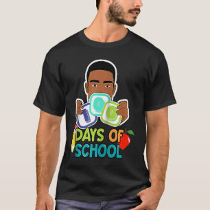 T-shirt 100 Jours D'école Enseignant Afro-Américain Noir