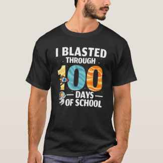 T-shirt 100 Jours D'école Enseignant Élève Éducateur Astro