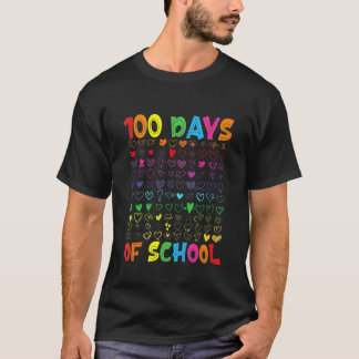 T-shirt 100 Jours D'école Enseignant Enfants Élève Garçon