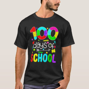 T-shirt 100 Jours D'école Enseignant Enfants Garçons Fille