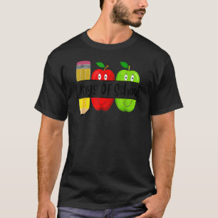 T-shirt 100 jours d'école enseignants enfant enfant heureu