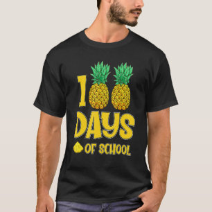 T-shirt 100 Jours D'école Épine De Ananas Élève Enfants En