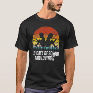 T-SHIRT 100 JOURS D'ÉCOLE ET ENSEIGNANT AMOUREUX