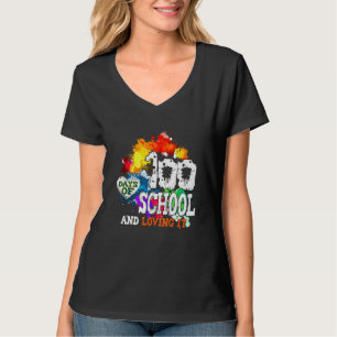 T-shirt 100 Jours D'École Et L'Aimer 100E Jour Fille Bo