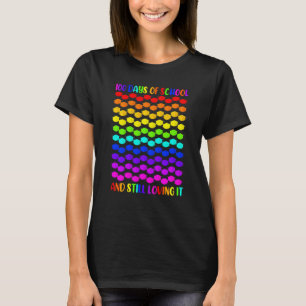 T-shirt 100 Jours D'École Et Toujours Aimer Il Visage Masq