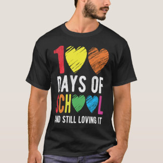 T-shirt 100 Jours D'école Et Toujours L'Adorer Pour Enseig