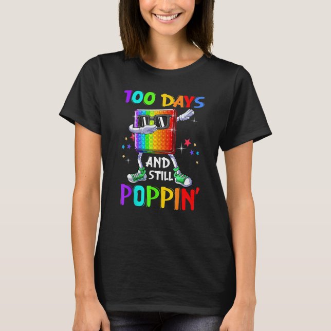 T-shirt 100 Jours D'École Et Toujours Poppin Fidget 100 Jo (Devant)