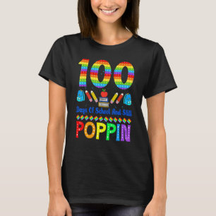 T-shirt 100 Jours D'école Et Toujours Poppin Professeur Dr