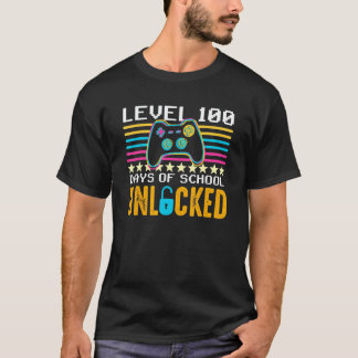 T-shirt 100 Jours D'école Joueur Vidéo Game Garçons Enfant
