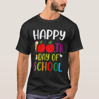 T-shirt 100 Jours D'école Joyeux 100ème Jour Pour Les Ense