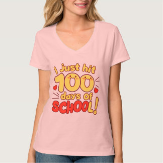 T-shirt 100 Jours d'école Kawaii Style Design