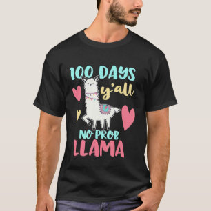 T-shirt 100 Jours D'école Les Amis Lama Alpaga Enfants Pro