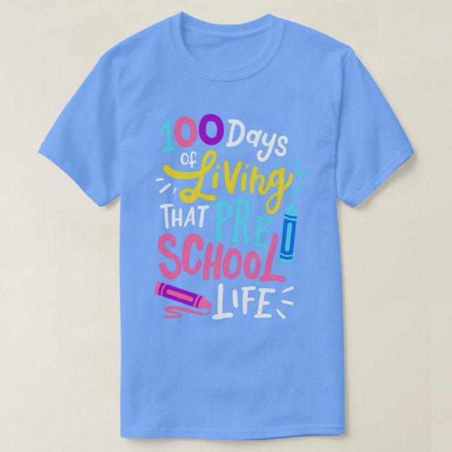 T-shirt 100 jours d'école maternelle (Design devant)