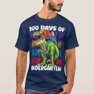 T-shirt 100 jours d'école maternelle dinosaure Dino Trex
