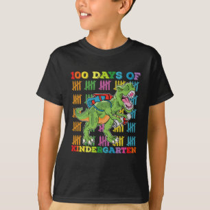 T-shirt 100 jours d'école maternelle T Rex dinosaure école