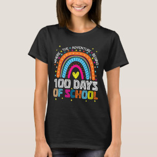 T-shirt 100 Jours D'École Où L'Aventure Commence L'École