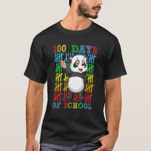 T-shirt 100 Jours d'école Panda garçons filles 100e Jour S