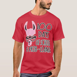 T-shirt 100 jours d'école pas de probDon de Lama