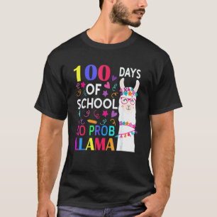T-shirt 100 Jours D'école Pas De Problème Llama Llama Prof