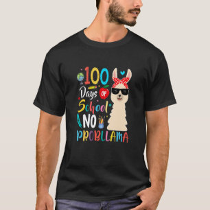T-shirt 100 Jours D'école Pas De Problème Llamas pour Ense