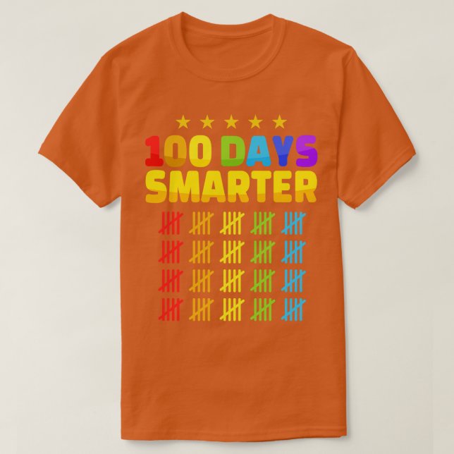 T-shirt 100 jours d'école plus intelligent pour l'élève de (Design devant)