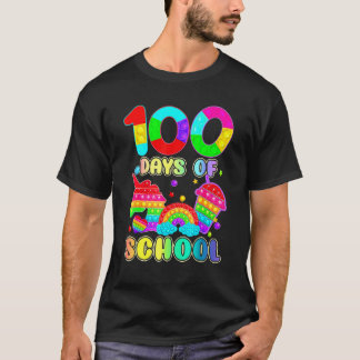 T-shirt 100 Jours D'école Pop It Enseignant Enfants Garçon