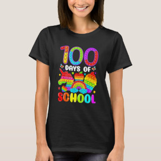 T-shirt 100 Jours D'école Pop It Enseignant Enfants Garçon