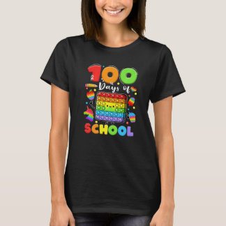 T-shirt 100 Jours D'école Pop it Enseignant Enfants Garçon