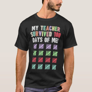 T-shirt 100 Jours d'École Pour Enfants Garçons Et Filles E