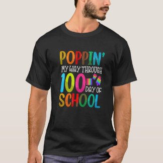 T-shirt 100 jours d'école pour les enfants et l'enseigneme
