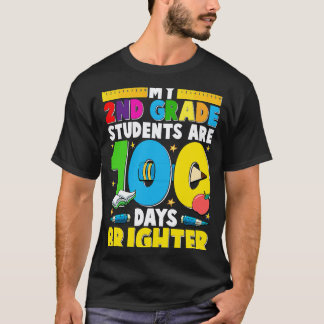 T-shirt 100 jours d'école pour un professeur de 2e année