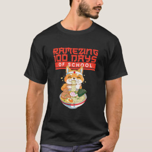 T-shirt 100 Jours D'École - Shiba Inu Dog Ramen