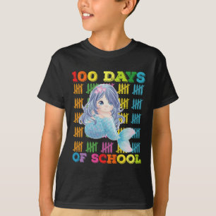 T-shirt 100 jours d'école sirène enseignant élève