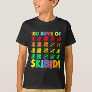 T-shirt 100 Jours D'École Skibidi Joyeux 100E Jour De
