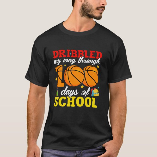 T-shirt 100 Jours D'École T Chemise (Devant)