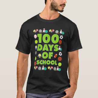 T-shirt 100 Jours D'École T Chemise Enfants Enseignants Sp