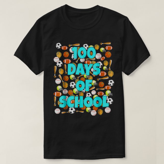 T-shirt 100 Jours d'école T pour enfants ou enseignants Sp (Design devant)