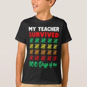 T-shirt 100 Jours D'École Tee Kids 100e Jour D'École Co