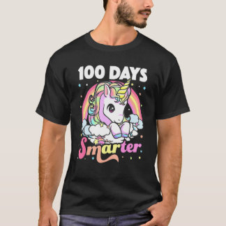 T-shirt 100 Jours D'École Unicorn Filles Enseignante 100èm