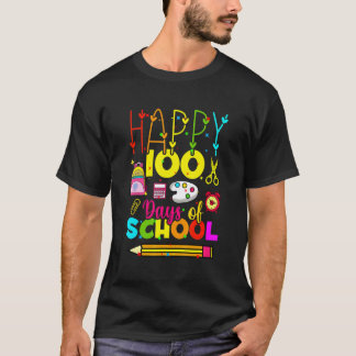 T-shirt 100 jours d'école & Vie d'enseignant adorée Enfant